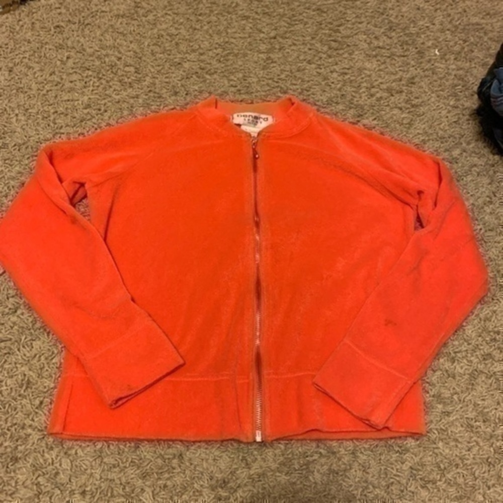 Benard Sport Petite coral terry cloth zip up coat - Picture 3 of 9